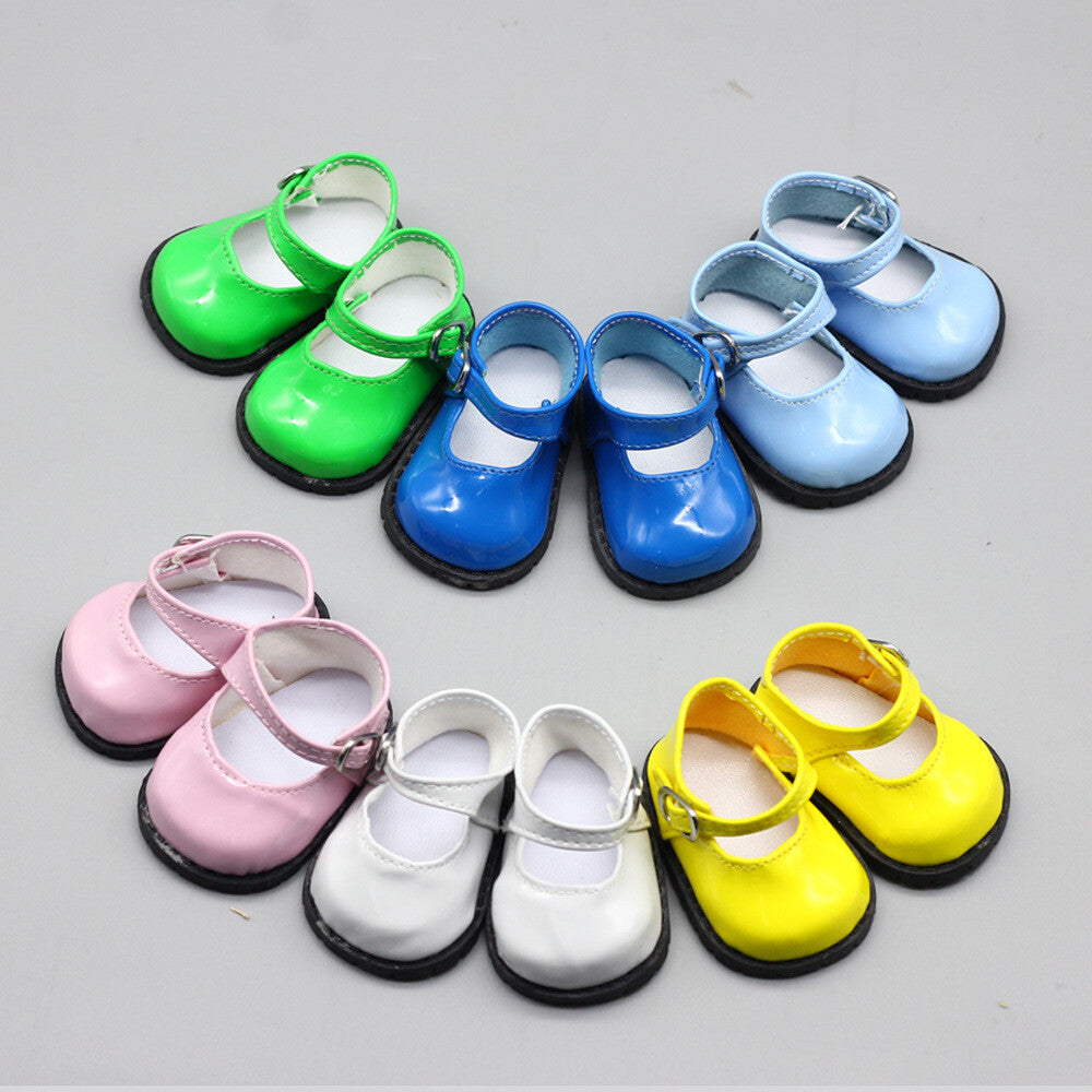 Leather Mary Jane Flats for 18"  Doll Shoes
