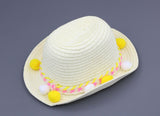 Decorative Straw Hat for 18" Dolls - Fits Doll Accessories