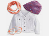 American Girl Z Yang's Outfit Set | Jacket Glasses Hat Scarf for 18" Doll