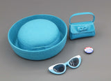 American Girl 18" Doll Melody's Meet Outfit Accessory Set | Hat, Purse, Sunglasses & Button