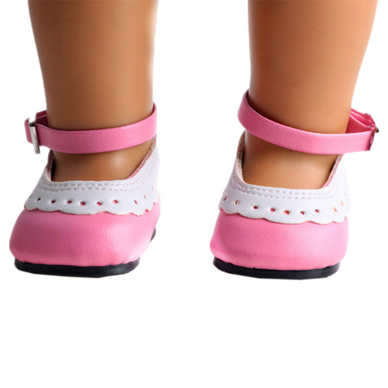 Scalloped Edge Mary Jane Flats | Fits 18" Doll Footwear (2 Colors)