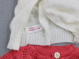 American Girl 2-Piece Sweater Set | Red & White Knit Tops for 18" Doll