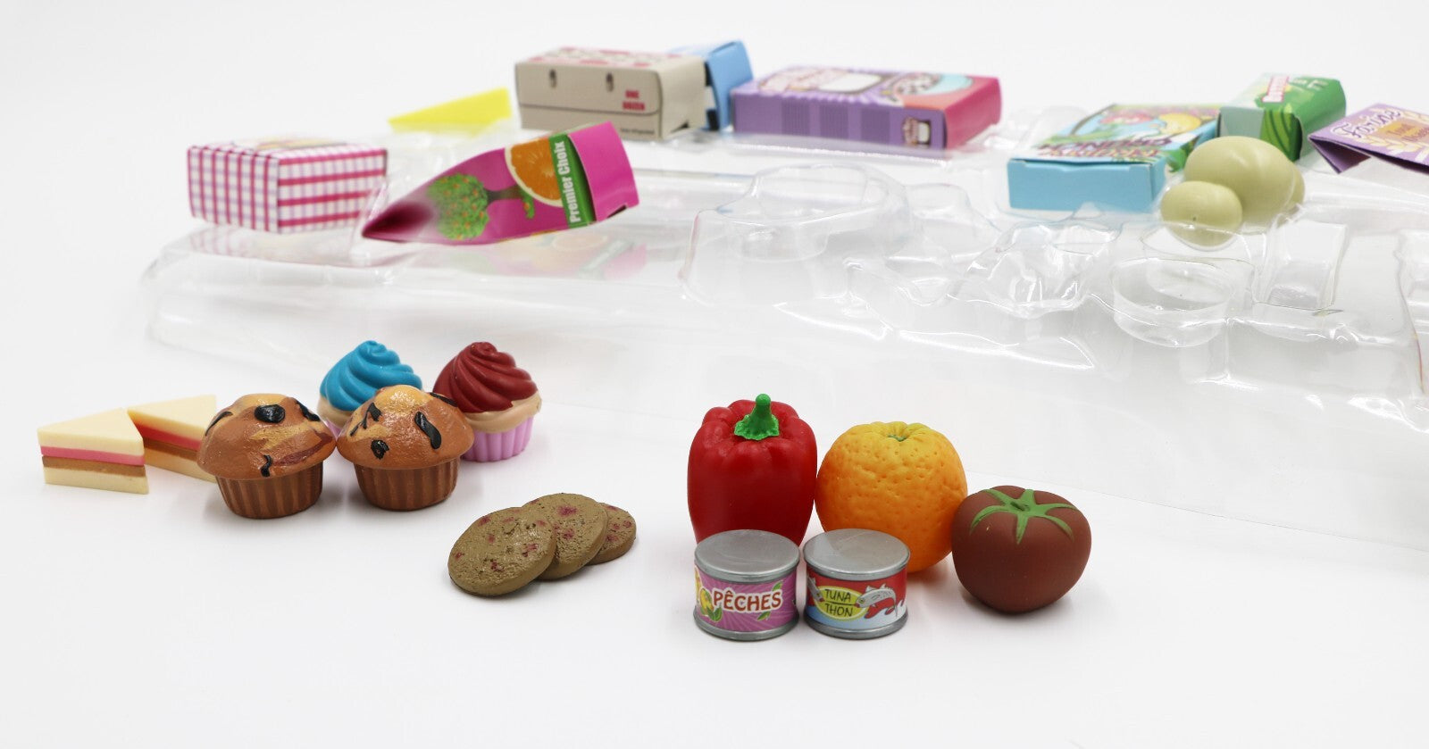 18'' Doll Food Box Set (Fruit, Cupcake, Egg, Sandwich)