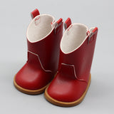 Cowboy Leather Boots for 18" Doll | Western-Style Shoes