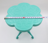 Journey Girls Turquoise Flower Table for 18" Doll Afternoon Treat