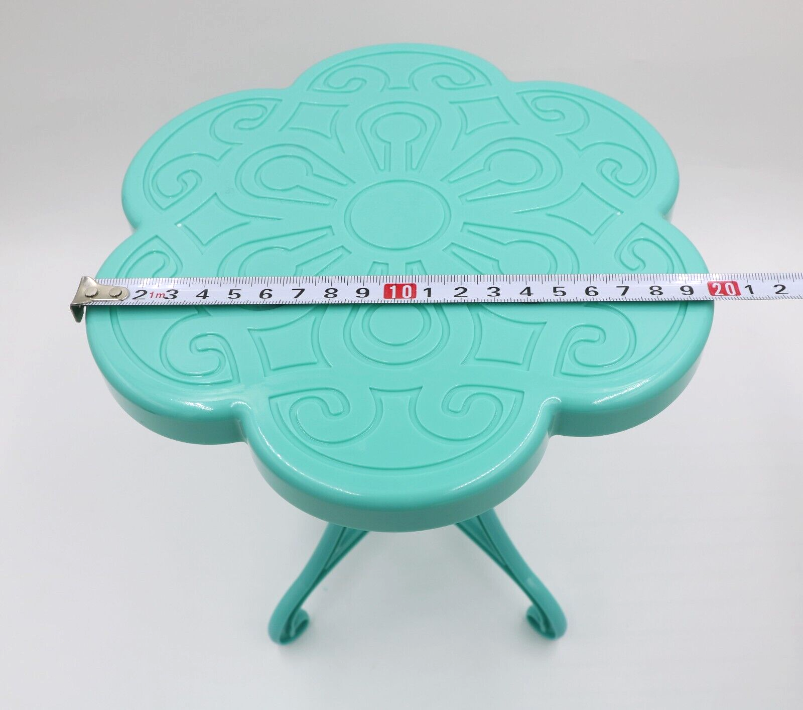 Journey Girls Turquoise Flower Table for 18" Doll Afternoon Treat