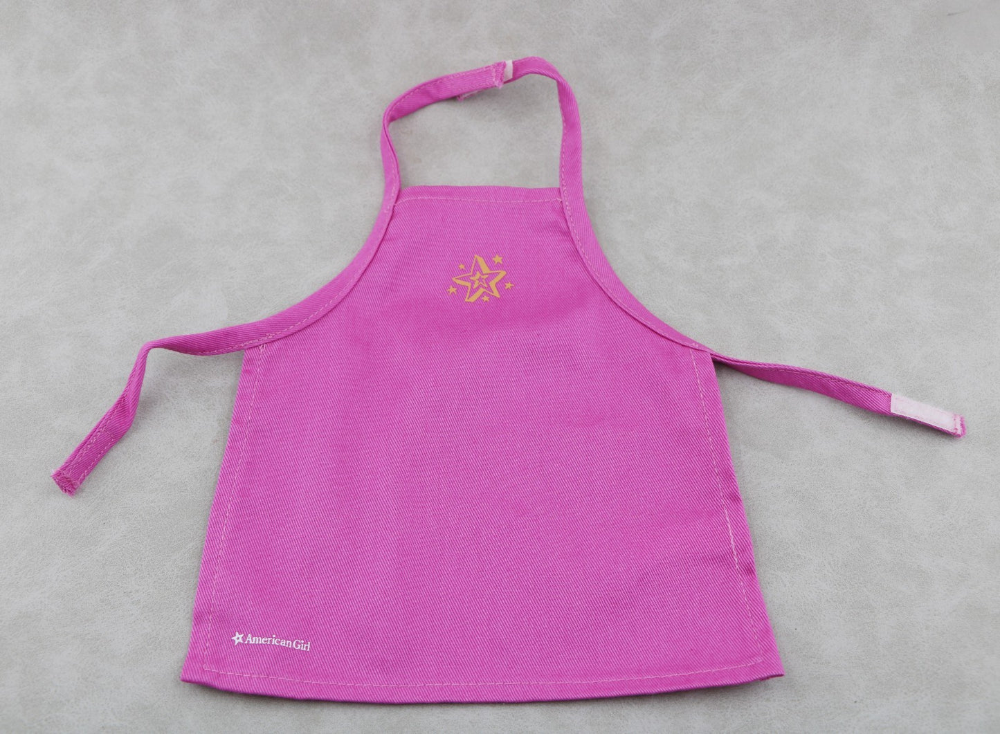 American Girl Pink Apron | 18" Doll Campus Snack Cart Set