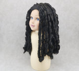 Black Spring Twist Wig for 18" Doll - Curly Hair Accessory Fits American Girl Dolls