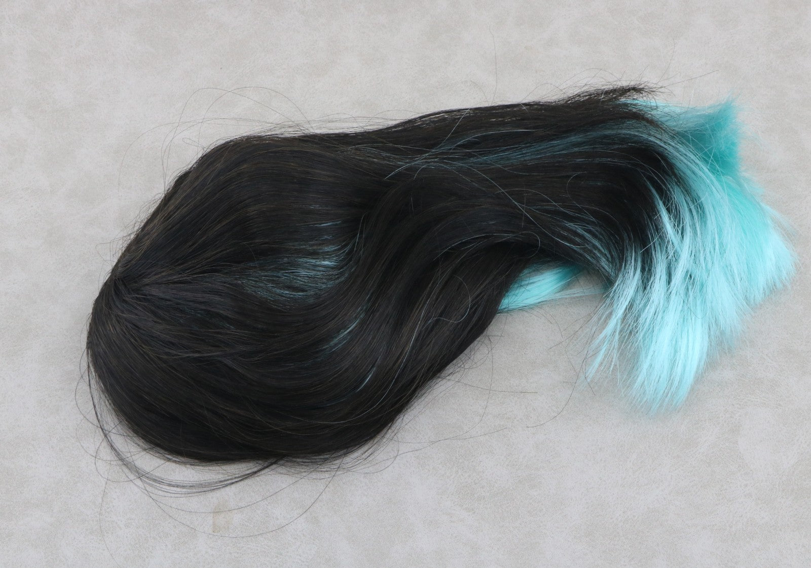 Black Mint Green Ombre Gradient Wig for 18" Doll - Fits American Girl Dolls Custom hair