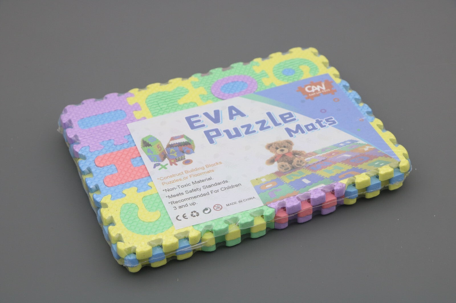 36-Piece EVA Puzzle Floor Mat for 18" Doll Bedroom & Living Room