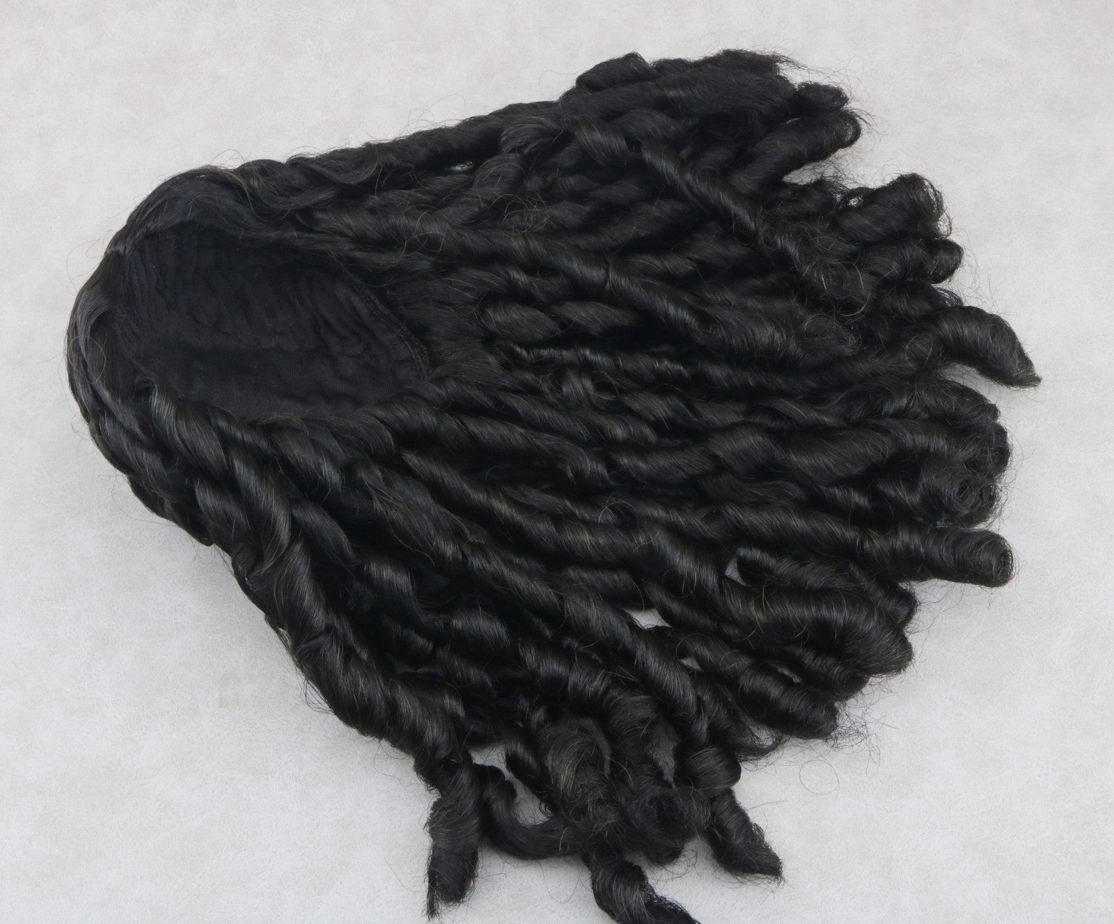 Black Spring Twist Wig for 18" Doll - Curly Hair Accessory Fits American Girl Dolls