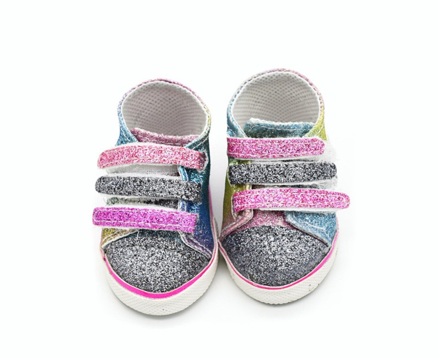 Sparkle Sneakers for 18" Doll | Tenney-Style Doll Shoes
