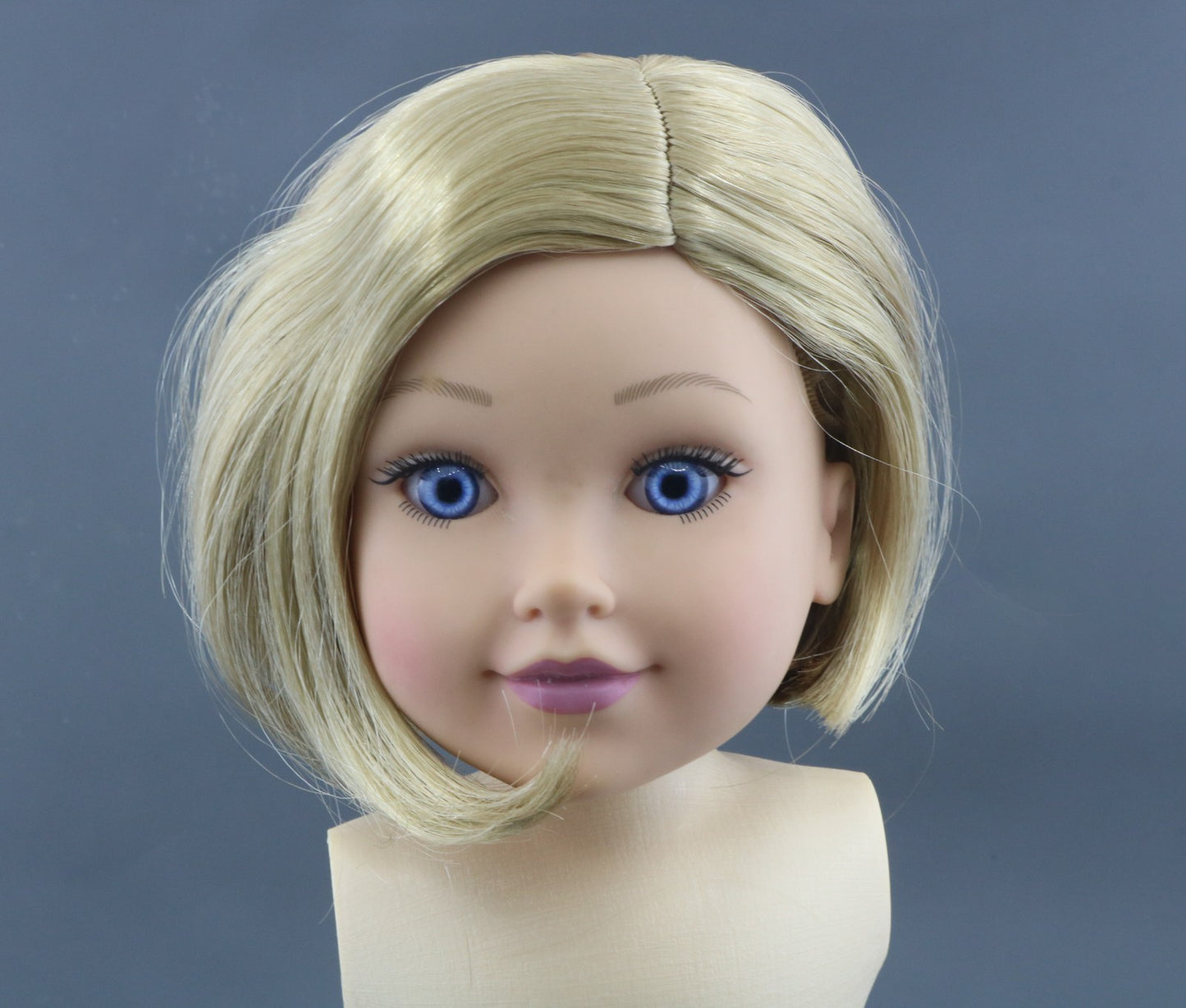 Blonde Bob Wig for 18" Doll - Fits American Girl Dolls Kit Kittredge Hair