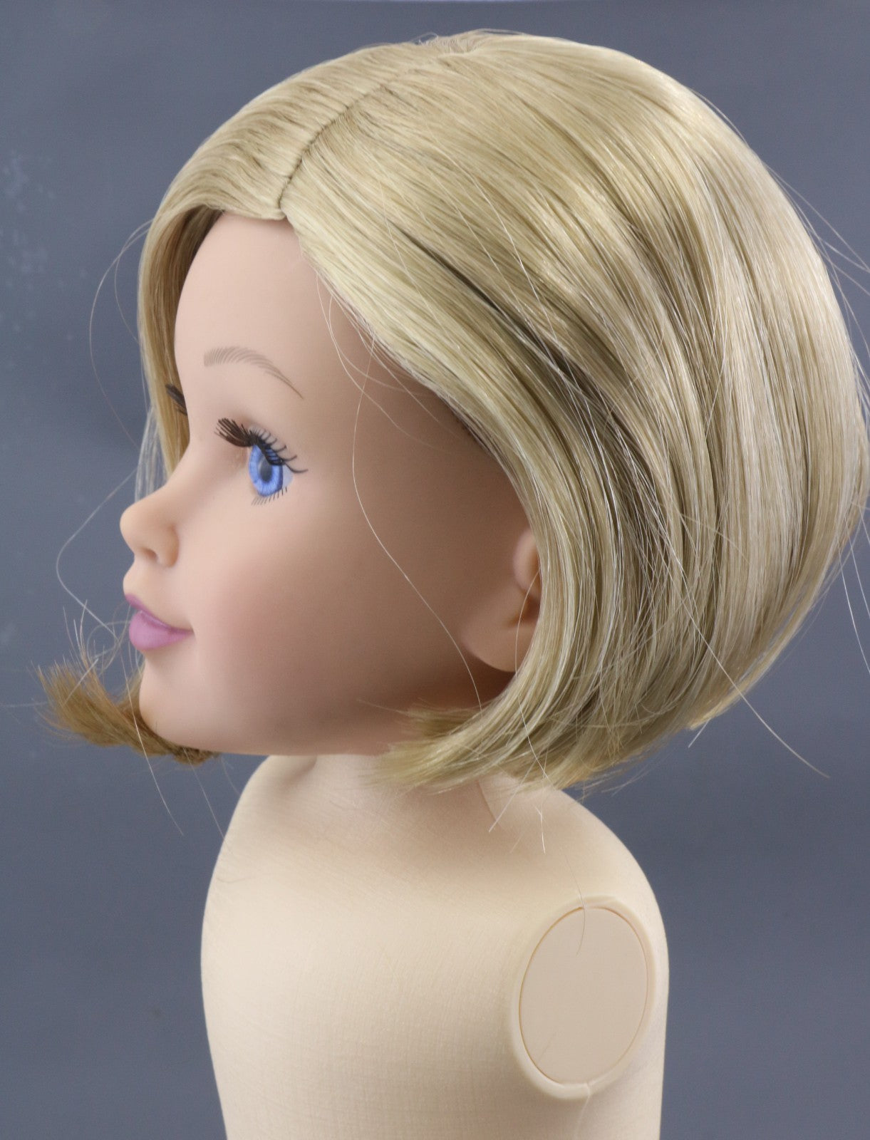 Blonde Bob Wig for 18" Doll - Fits American Girl Dolls Kit Kittredge Hair
