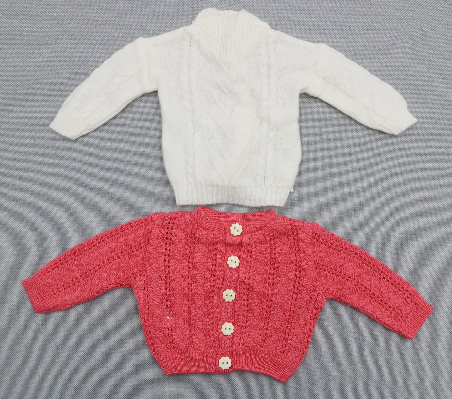 American Girl 2-Piece Sweater Set | Red & White Knit Tops for 18" Doll