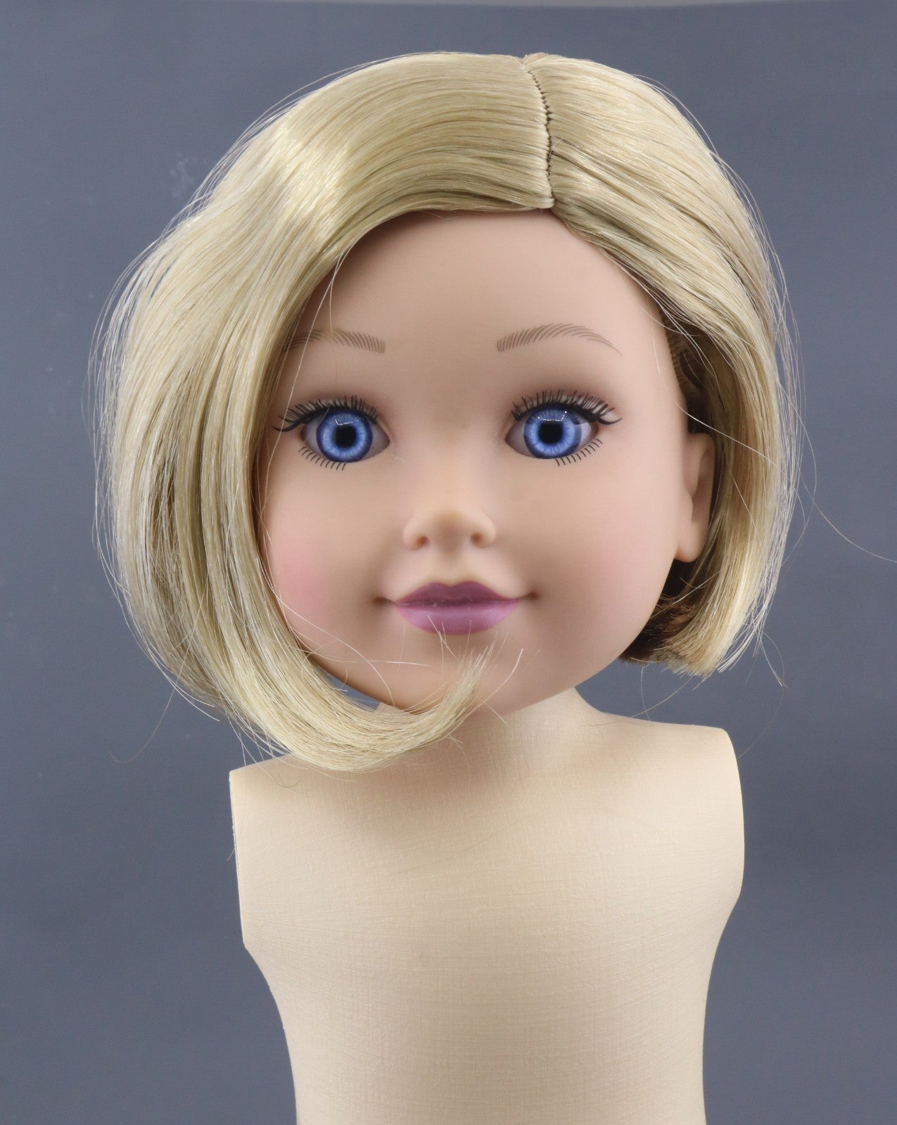 Blonde Bob Wig for 18" Doll - Fits American Girl Dolls Kit Kittredge Hair