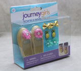 Journey Girls Glittery Gold Flats with Charms | 18" Doll Footwear Set