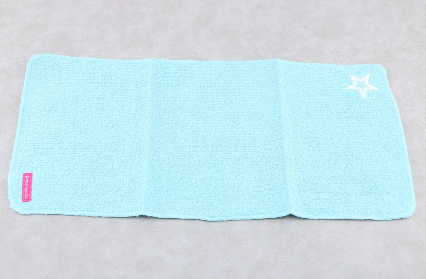 American Girl Blue Towel | 18" Doll Bath Wrap (6.1"x12.8")