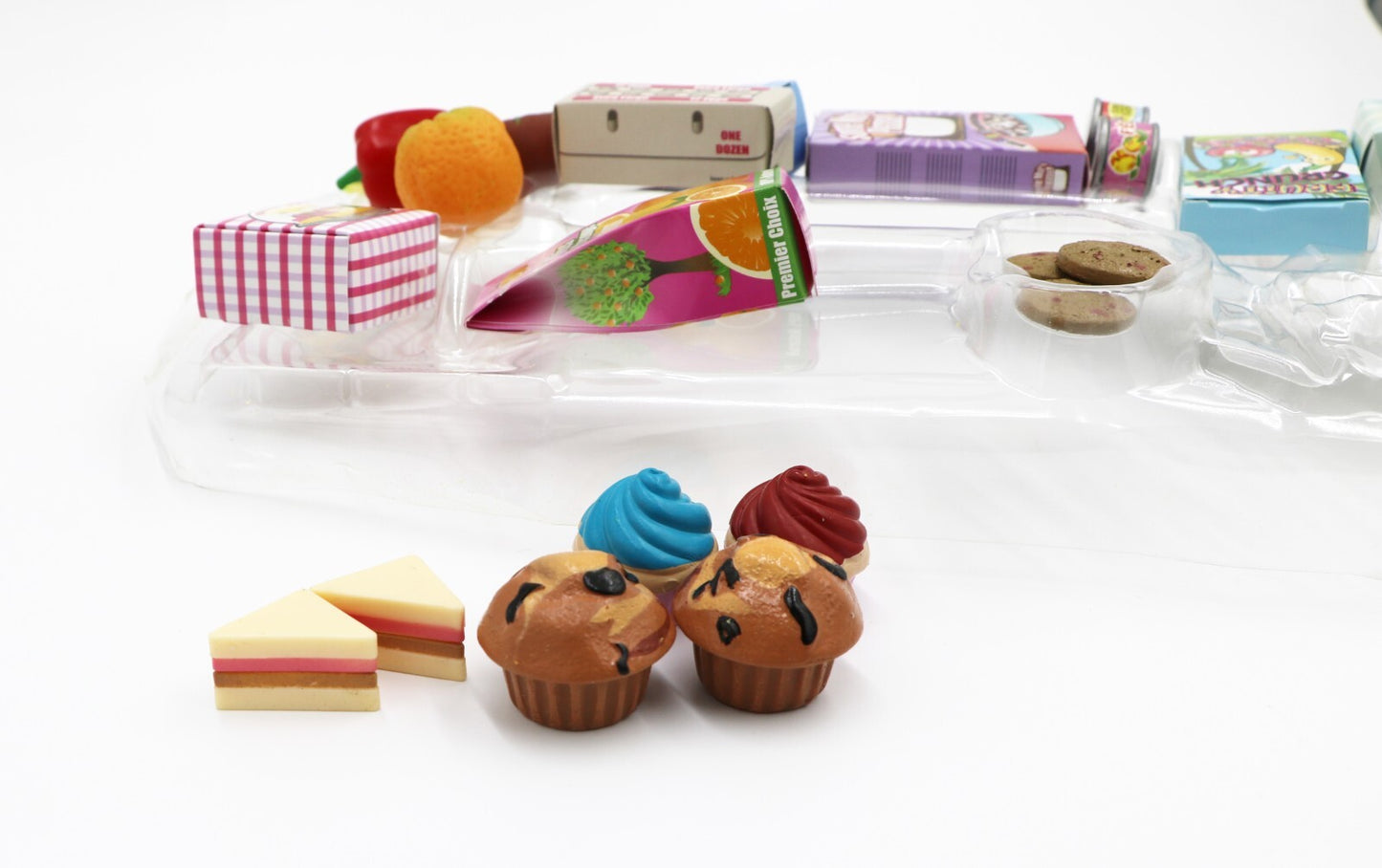 18'' Doll Food Box Set (Fruit, Cupcake, Egg, Sandwich)