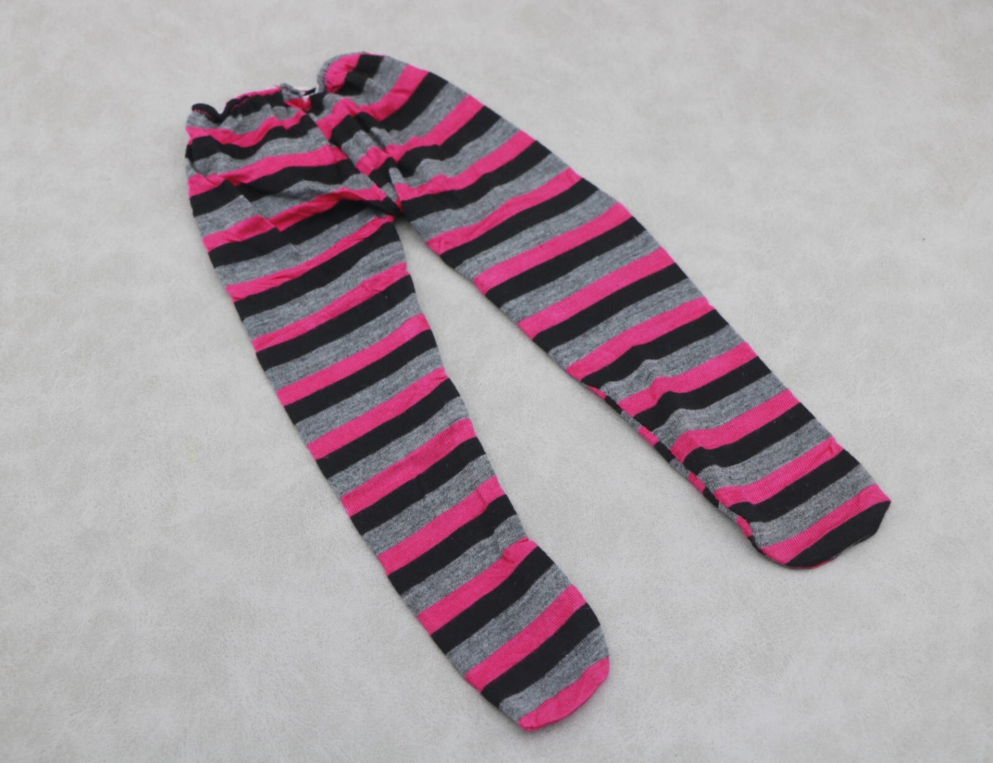 Pink & Black Striped Tights | 18" Doll Accessory