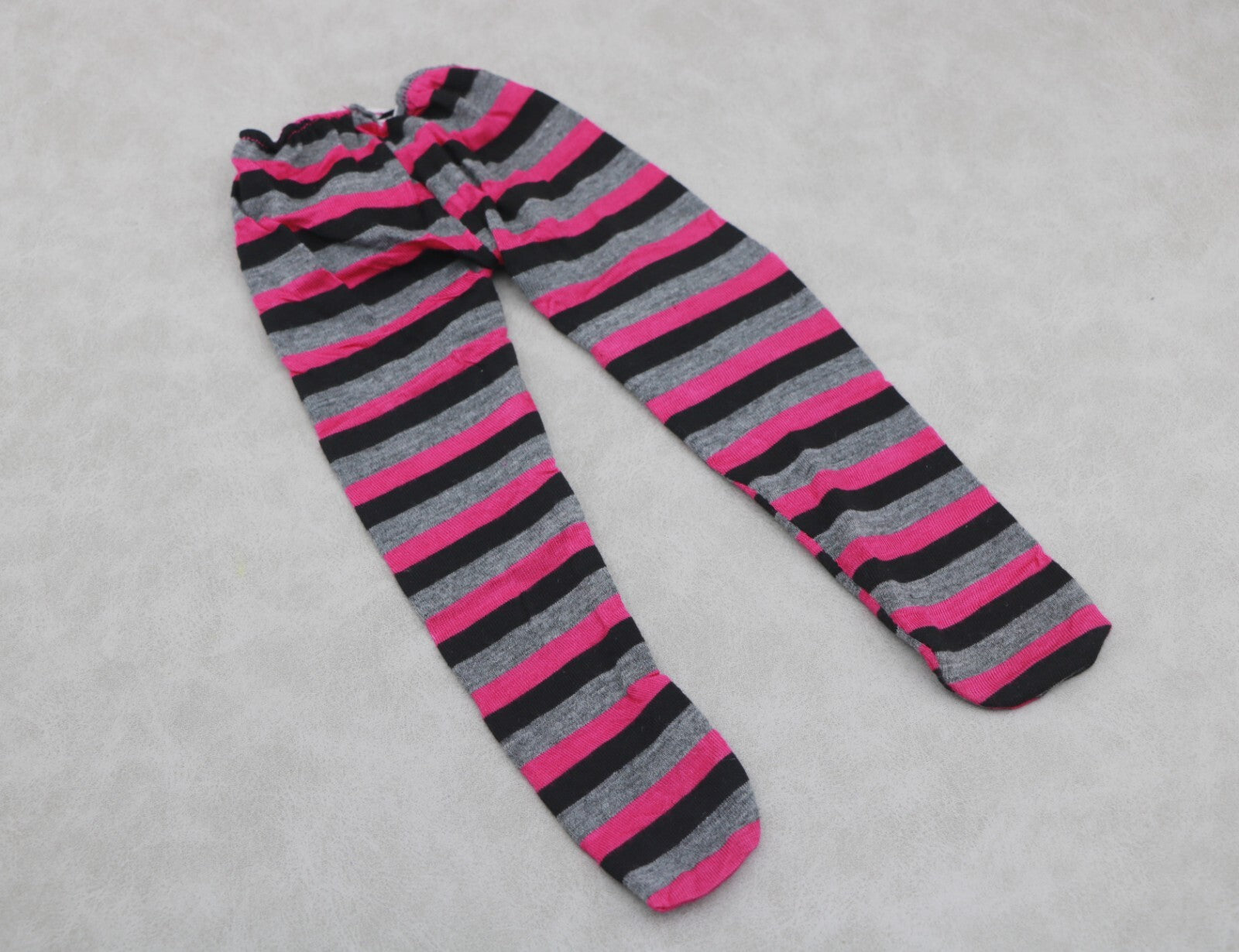 Pink & Black Striped Tights | 18" Doll Accessory