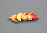 OG Grilled Shrimp & Fruit Skewer | 18'' Doll Food Accessory
