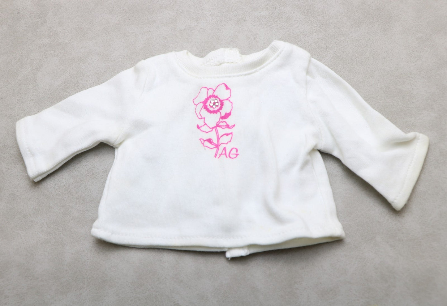 American Girl "Ready for Fun" White Flower Embroidered Shirt | 18" Doll