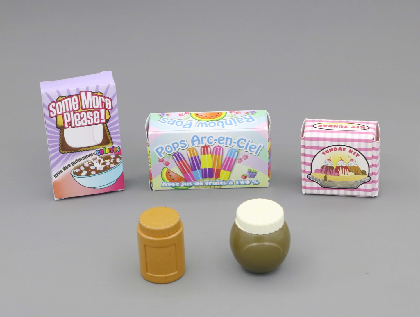 5pcs Kitchen Food Jar & Empty Box Set for 18" Doll
