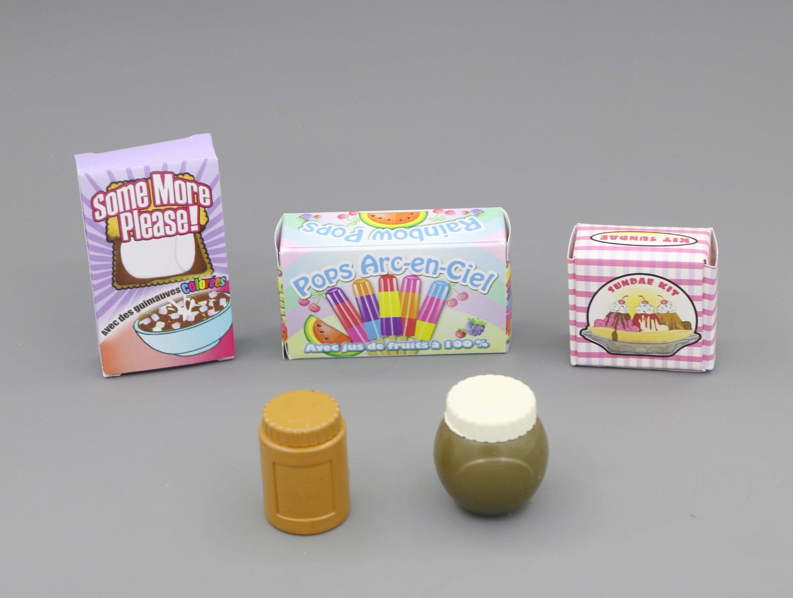 5pcs Kitchen Food Jar & Empty Box Set for 18" Doll
