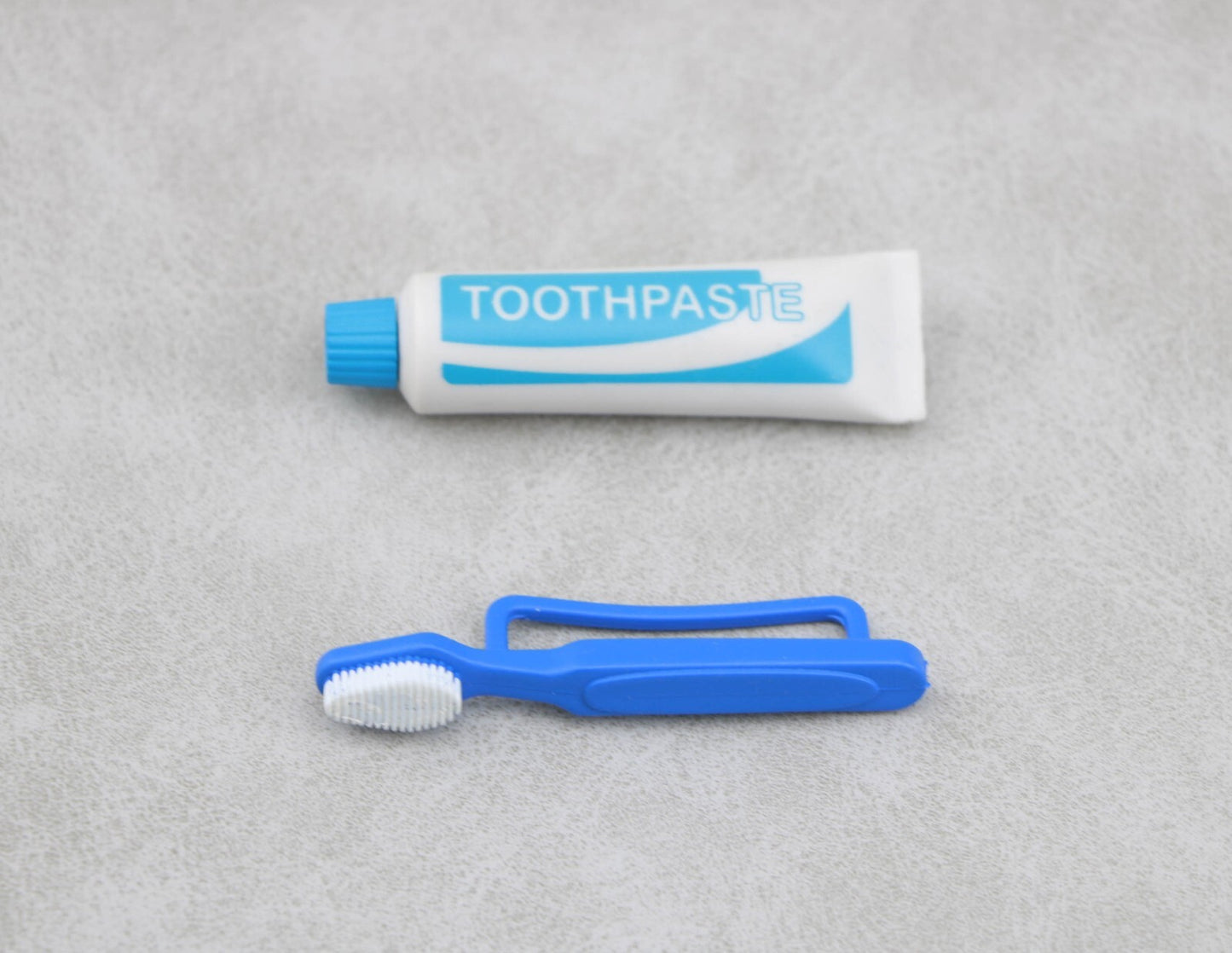 Toothpaste & Blue Toothbrush Set | 18" Doll Bathroom Accessory