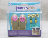 Journey Girls Glittery Gold Flats with Charms | 18" Doll Footwear Set