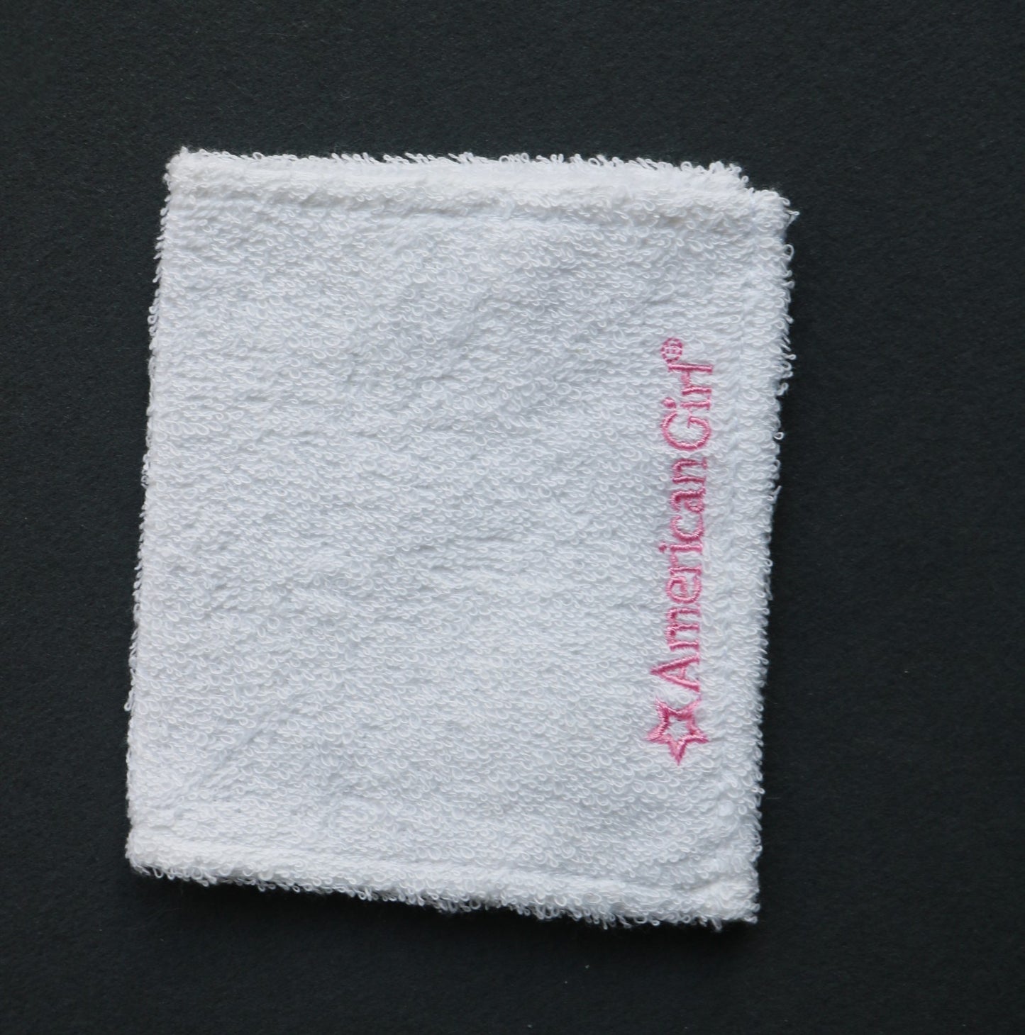 American Girl White Bath Towel | 18" Doll Bedroom Wash (4.5" x 7.6")