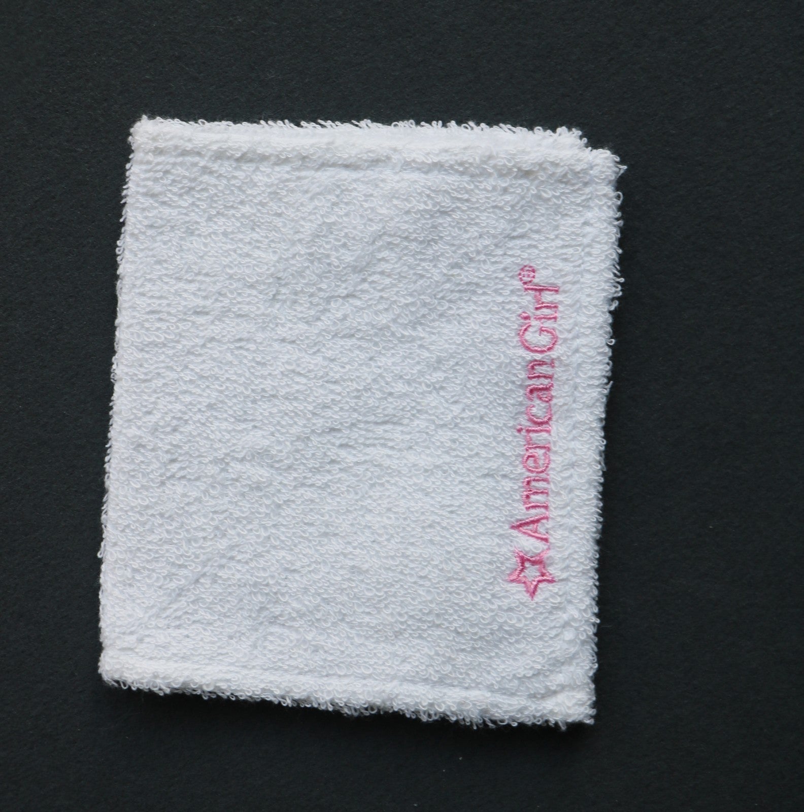 American Girl White Bath Towel | 18" Doll Bedroom Wash (4.5" x 7.6")