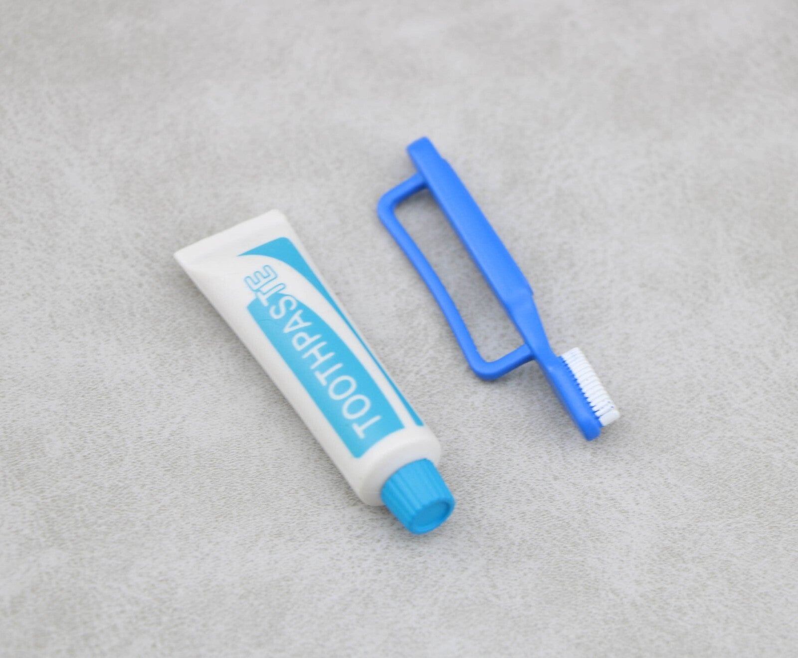 Toothpaste & Blue Toothbrush Set | 18" Doll Bathroom Accessory