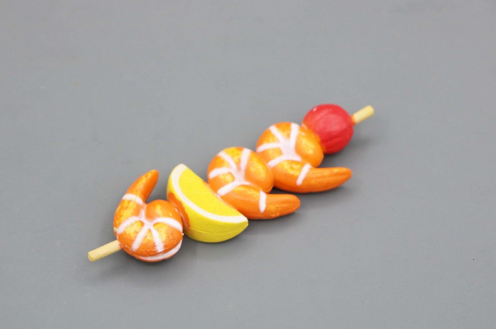 OG Grilled Shrimp & Fruit Skewer | 18'' Doll Food Accessory