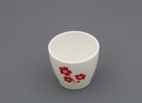 American Girl White Handleless Flower Cup | 18'' Doll Sushi Set Accessory