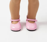 Shiny Leather Mary Jane Shoes | Fits 18" Doll (Multi Colors)