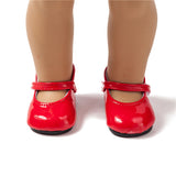 Shiny Leather Mary Jane Shoes | Fits 18" Doll (Multi Colors)