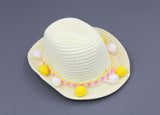 Decorative Straw Hat for 18" Dolls - Fits Doll Accessories