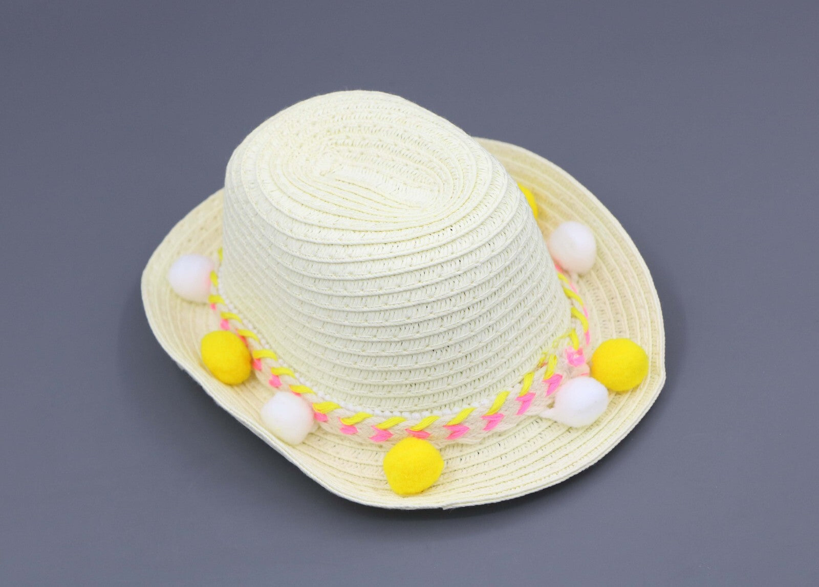Decorative Straw Hat for 18" Dolls - Fits Doll Accessories