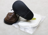 American Girl Brown Loafer Shoes & White Socks Set | 18" Doll Outfit