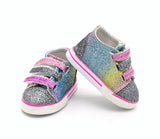 Sparkle Sneakers for 18" Doll | Tenney-Style Doll Shoes