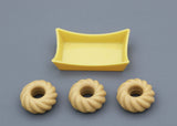3-Pack Donuts with Tray | Kitchen Food for 18" Doll