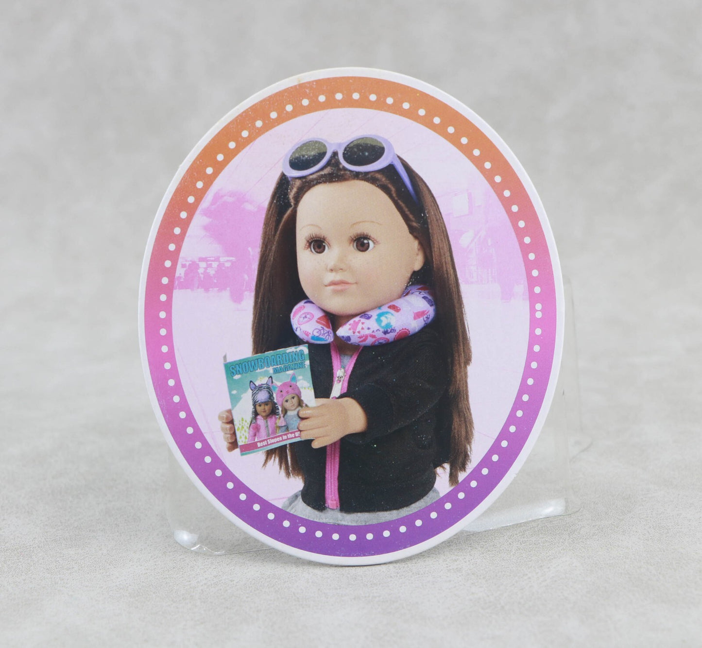 18" Doll Airline Travel Set | Neck Pillow, Sunglasses & Magazines