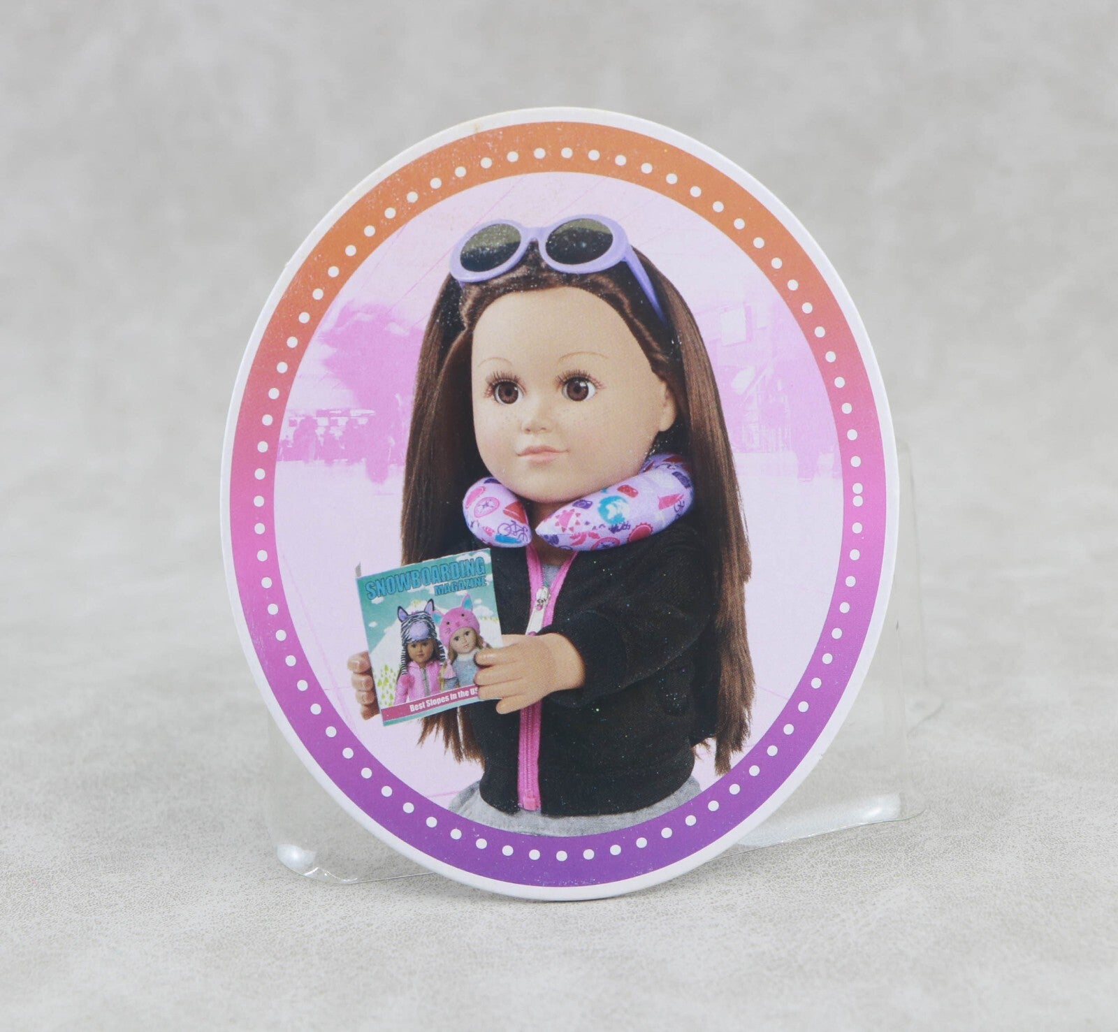 18" Doll Airline Travel Set | Neck Pillow, Sunglasses & Magazines