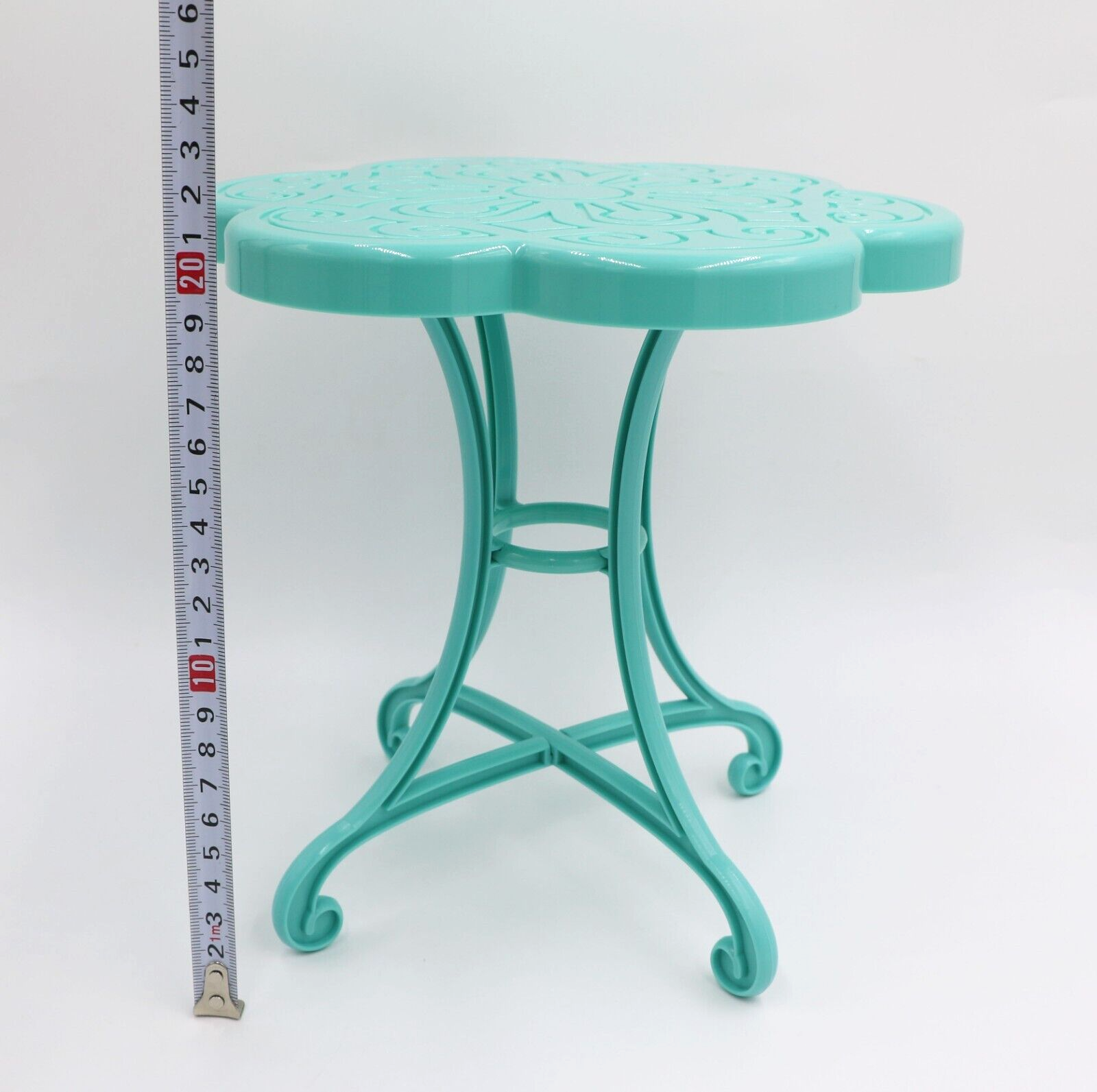 Journey Girls Turquoise Flower Table for 18" Doll Afternoon Treat
