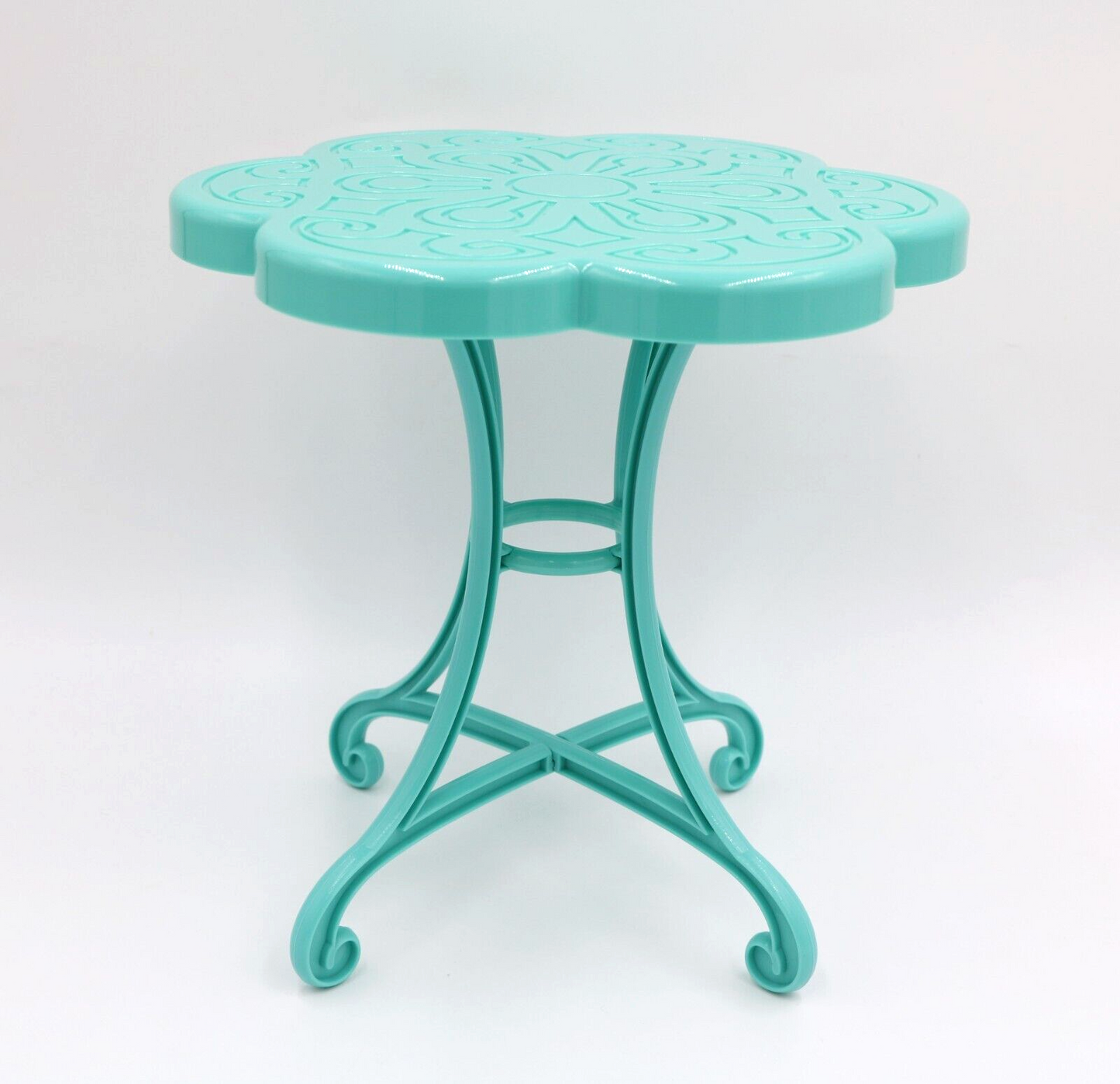 Journey Girls Turquoise Flower Table for 18" Doll Afternoon Treat