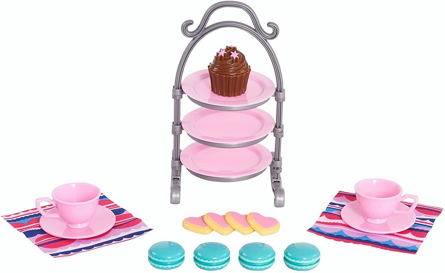 18'' Doll 3-Tier Dessert Tea Set