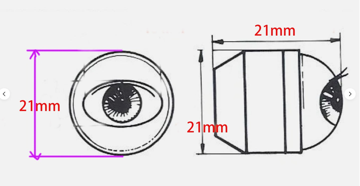 American Girl Felicity Replacement Eyes | 18" Doll Blinking Eyeballs (ED.E)