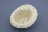 Summer Straw Hat with Blue Ribbon for 18'' American girl doll cap